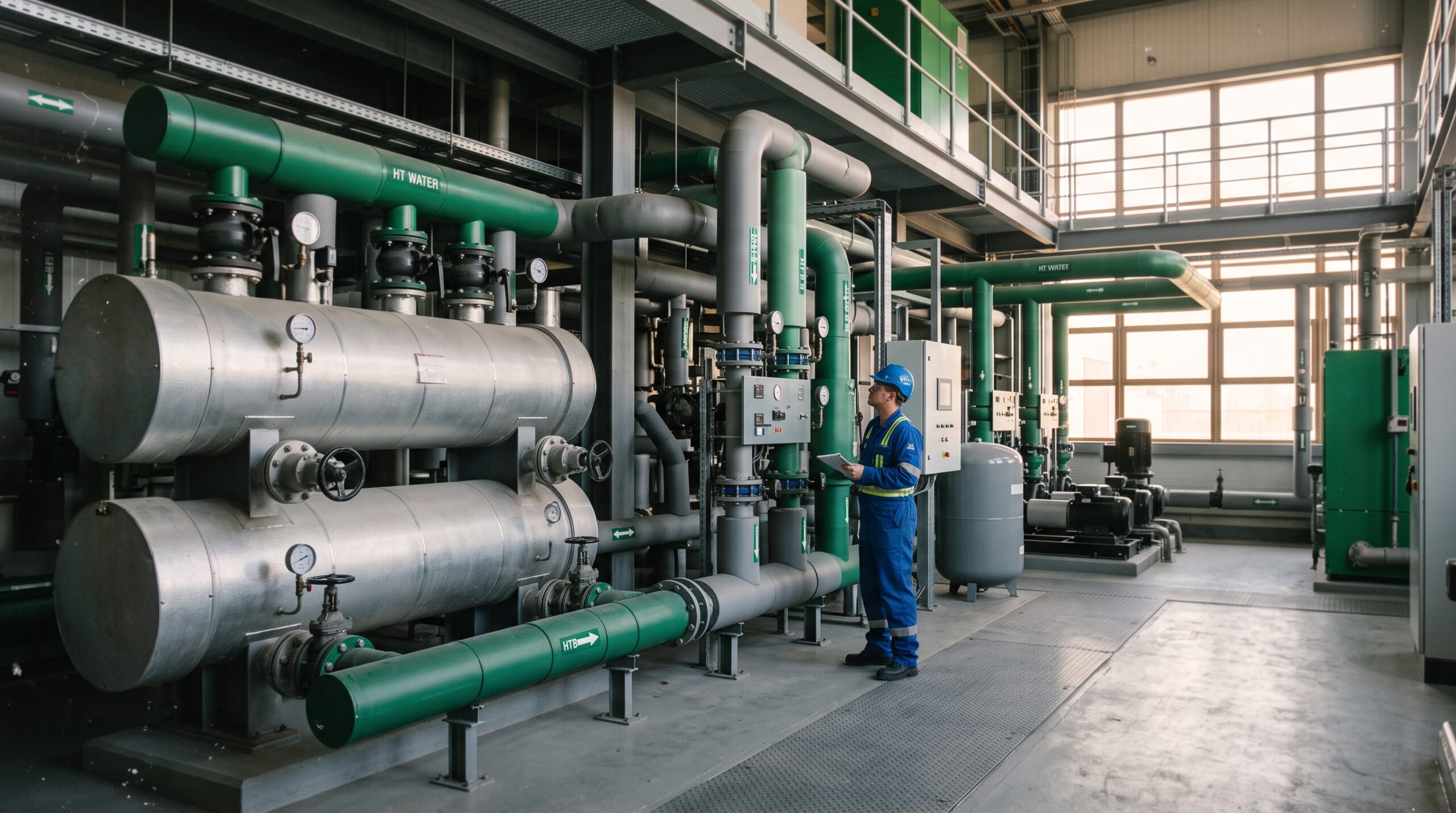 Récupération de chaleur industrielle financée par le Fonds Chaleur ADEME