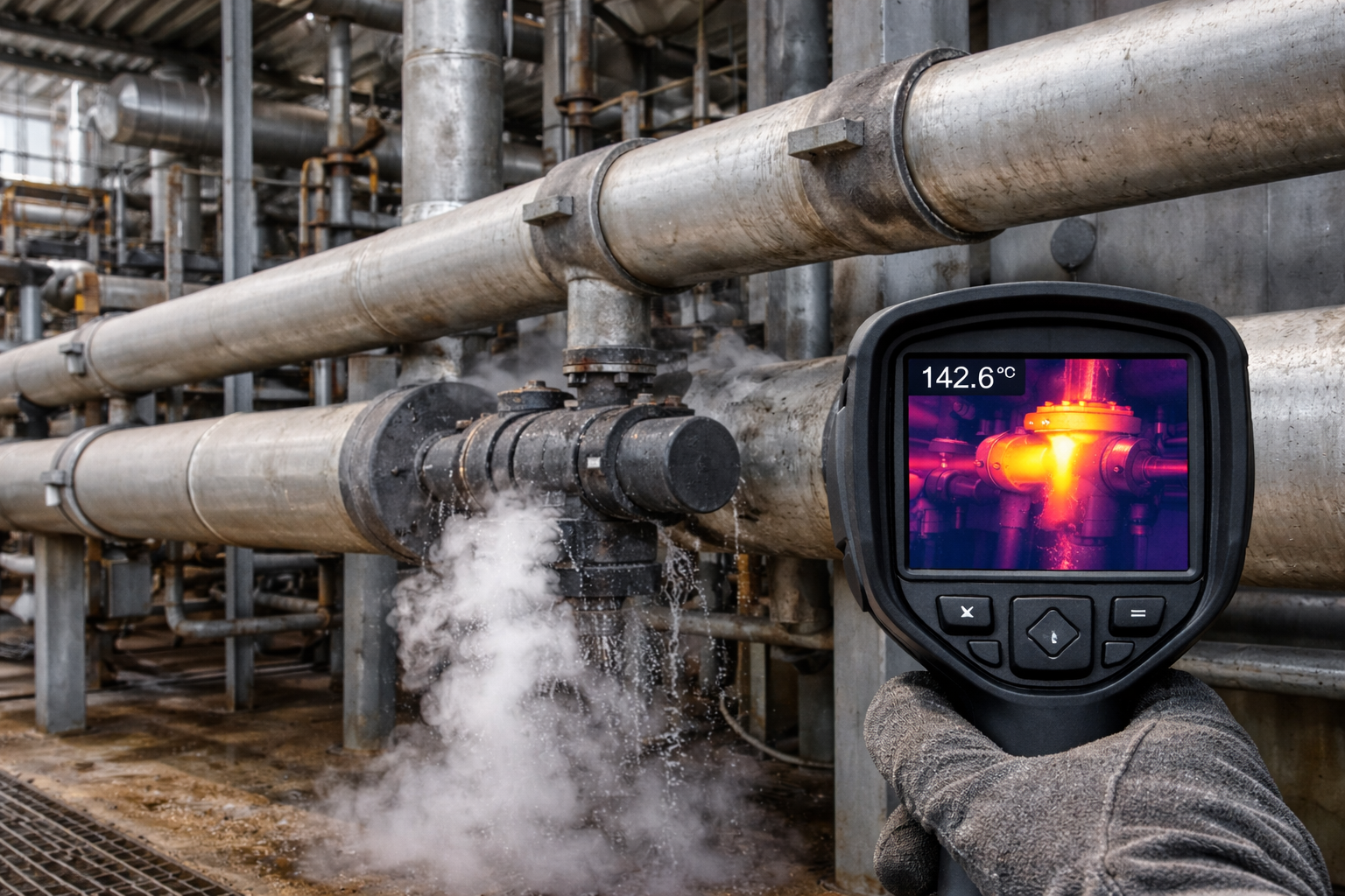 pertes vapeur industrie reseau purgeurs IoTMate